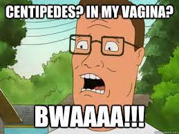 Centipedes In My Vagina Bwaaaa Upset Hank Hill Quickmeme