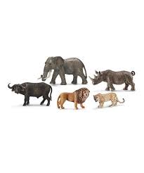 Schleich Big Five Animal Figurine Set Zulily Animal Figurines Schleich Plastic Animals