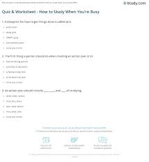 Make sure your learners are prepared to make the right decision next time they are faced with the task of choosing between your and you're. Quiz Worksheet How To Study When You Re Busy Study Com