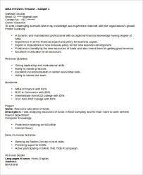 Otherwise, the best resume format for. Free 6 Sample Mba Marketing Resume Templates In Ms Word Pdf