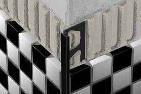 The jolly profile is designed to finish and protect tile edges on walls and countertops. Schluter Jolly P Fliesenprofil Pvc Graphitschwarz 2 5m 8 Mm Atala Fliesen Und Sanitarhandel Berlin