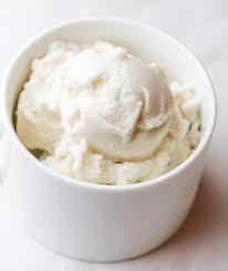 Mix all the ingredients together. Healthy Single Serving Ice Cream No Ice Cream Maker Needed Recipe Protein Ice Cream Protein Ice Cream Recipe Low Calorie Ice Cream