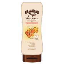 Hawaiian Tropic Sheer Touch Lotion Sunscreen Spf 50 8 Oz Walmart Com Sunscreen Lotion Best Drugstore Sunscreen Spf Sunscreen