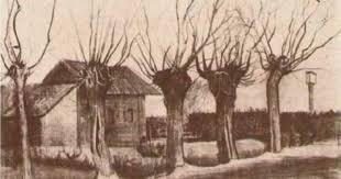 Small House On A Road With Pollard Willows Vincent Van Gogh Artist Van Gogh Van Gogh Landscapes Van Gogh Paintings