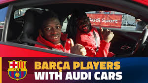 Enjoy it and thank you very much for your trust! Behind The Scenes The Barca Players Get Their New Audi Cars Youtube