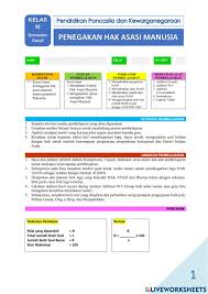 Contoh hak asasi manusia : Ejercicio Interactivo De Hak Asasi Manusia