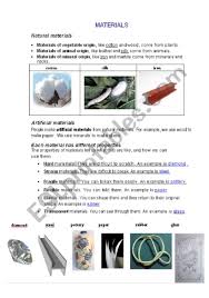 After you have completed all tests, name the minerals in part 2 of this worksheet. Materials And Properties Of Materials Esl Worksheet By Jjaviergarci