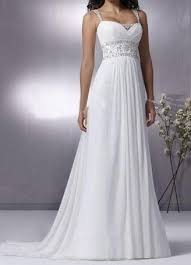 Grecian Chiffon Dress With Empire Waist In 2020 Empire Wedding Dress Wedding Dresses Wedding Dress Chiffon