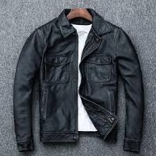 Black Real Leather Jacket Men 100 Natural Calf Skin Red Brown Leather Jackets Men S Leather Coat In 2020 Leather Jacket Leather Jacket Men Real Leather Jacket
