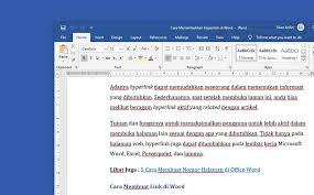 3 Cara Menambahkan Hyperlink Di Word Daftar Isi Link Aktif