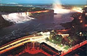 An Aerial View Of The Niagara Falls The Niagara Parkway Oakes Garden Theatre And The Bottom Of Clifton Niagara Falls History Niagara Falls Niagara Falls City