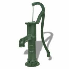 Your well system should have a pressure tank that minimizes the pump's cycling on & off. Hand Water Pump Well Pitcher Cast Iron Outdoor
