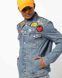 Panelled Denim Jacket With Applique