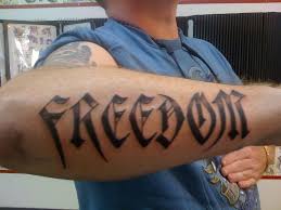 It has the curves on the letter, which when viewed from different angle may look like having another word in it. 32 Word Tattoos On Arm