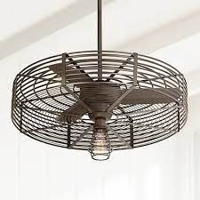 Shop wayfair for all the best caged industrial style ceiling fans. 32 Vintage Breeze 1 Light Bendlin Cage Ceiling Fan 21c59 Lamps Plus Ceiling Fan Ceiling Fan Country Bronze Ceiling Fan