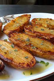 Roasted Lemon Pepper Potatoes Recipe Recipes Potato Side Dishes Stuffed Peppers