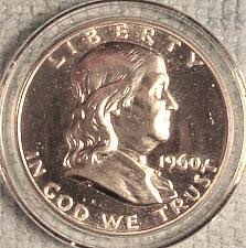 1960 Franklin Half Dollar Liberty Bell Coin Value Prices