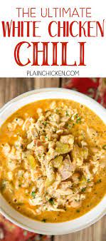 It was enough for our family of 4 for dinner and best chicken chili i have ever eaten!! The Ultimate White Chicken Chili The Best Of The Best White Chicken Chilis So Goo White Chili Chicken Recipe Chicken Chili Crockpot White Chicken Chili Easy