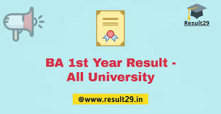 Ba 1st Year Result 2020 Check All University University 1 Year Name Wise
