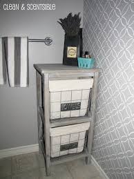 As you begin your search for small bathroom design ideas, it might seem that decorators only cater to those with the expansive bathrooms normally featured in decor magazines and home renovation television shows.don't be disheartened! Stenciled Bathroom Wall And The Cutting Edge Stencil Winner Clean And Scentsible