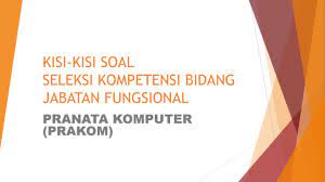 Soal skb cpns formasi ilmu teknologi dan pranata komputer merupakan kumpulan soal tes kemampuan bidang yang diharapkan dapat membantu para pelamar cpns bidang komputer dalam menghadapi tes seleksi calon pegawai negeri sipil yang diselenggarakan oleh pemerintah pada tahun ini. Contoh Soal P3k Kisi Kisi Soal Skb Pranata Komputer Prakom Icpns