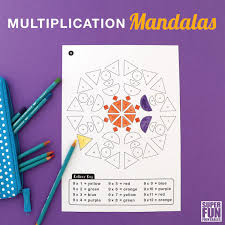 Touch device users, explore by touch or with swipe gestures. Multiplication Mandalas The Craft Train