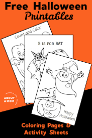 Includes images of baby animals, flowers, rain showers, and more. Printable Halloween Coloring Pages Activity Sheets About A Mom