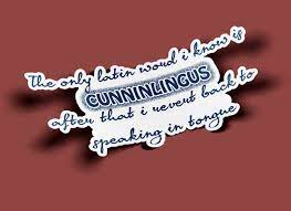 The Only Latin World I Know is Cunninlingus Stickers BOGO - Etsy