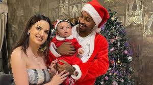 Hardik's father is a great cricket lover. In Pics Hardik Pandya Turns Santa For Baby Boy Agastya S First Christmas