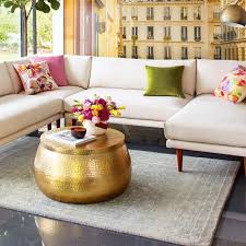 When autocomplete results are available use up and down arrows to review and enter to select. View 40 Round Gold Hammered Metal Cala Coffee Table