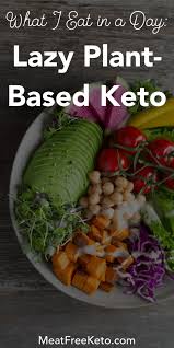 What I Eat In A Day Lazy Plant Based Keto Meat Free Keto Vegan Keto Recipes Vegan Keto Recipes Vegan Keto Diet Vegan Meal Plans
