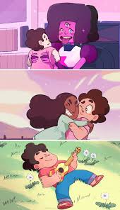 Steven Universe Peace And Love On The Planet Earth Garnet What The Stars Are You Doing Steven Universe Comic Steven Universe Fanart Steven Universe Gem