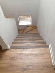 Laminate We Installed On The Stairs With Rubber Stair Nosing 773 447 7161 Laminate Flooring On Stairs Flooring For Stairs Laminate Stairs