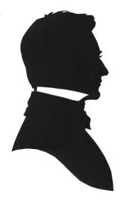 Background depicts a thatched roof cottage. My Ancestors Signature 1 William Gordon Chestnut Silhouette Man Black Silhouette Vintage Silhouette