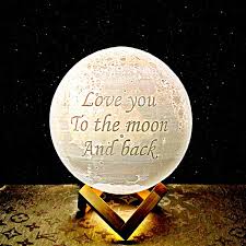 Customed moon lamp, pubsooup personalized moon night light with photo 16 colors with remote moon lamps for bedrooms with stand christmas birthday gifts for women men boyfriend mom (4 inch/9cm) 4.2 out of 5 stars 177. Love You To The Moon And Back Moon Lamp Get The Moon
