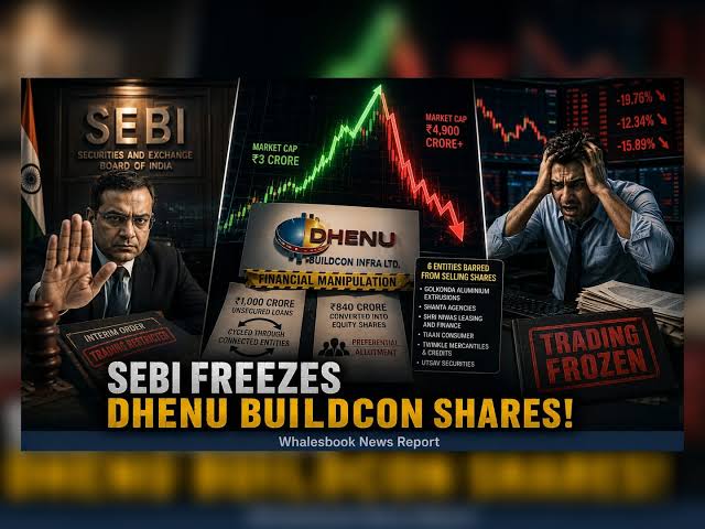 SEBI Bans 6 Entities From Selling Dhenu Buildcon Shares Amid Probe |  Whalesbook