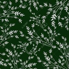 The most common floral pattern green material is cotton. Beauty Floral Pattern On Dark Green Background Vector Illustration Royalty Free Cliparts Vectors And Stock Illustration Image 46166001