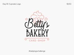 Bakery logo whisk logo rose gold premade logo heart logo baking logo baker logo minimalist logo custom logo bakery branding logos. Cupcake Logo Designs Themes Templates And Downloadable Graphic Elements On Dribbble