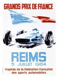 Grand Prix De France Reims 1964 Giclee Print Allposters Com Auto Racing Posters Racing Posters Vintage Racing Poster