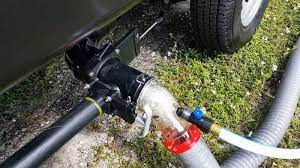 In ground black water holding tank. How To Dump An Rv Grey And Black Water Tanks At Home