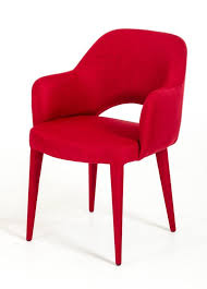 Modrest Williamette Mid Century Red Fabric Dining Chair Modern Fabric Dining Chairs Fabric Dining Chairs Dining Chair Upholstery