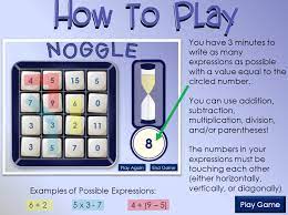 The purpose is to choose an object that is bigger than your opponent. Games In The Math Classroom Noggle Math In The Middle 6th Grade Math Games Third Grade Math Games Math Classroom