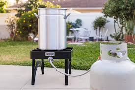 Bioexcel taco cart outdoor two tank deep fryer compatible with propane gas tanks, comes with 2 baskets & stainless steel oil tank product name. The Best Turkey Fryer Reviews By Wirecutter