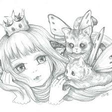 Pencil Work And Sketches Manga Coloring Book Sketches Dark Art Drawings
