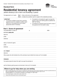 standard form residential tenancy agreement 2020 2022 fill and sign printable template online us legal forms