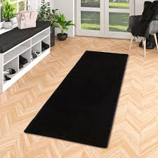 Schnelle lieferung keine versandkosten kauf auf.teppiche sind neben einer gemütlichen couch oder einem behaglichen bett, ästhetischen. Hochflor Langflor Teppich Laufer Cottage Schwarz