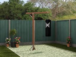 Boxing Bag Stand W1 4m X D0 7m Outdoor Gym Equipment Backyard Gym Outdoor Gym Home Gym Design