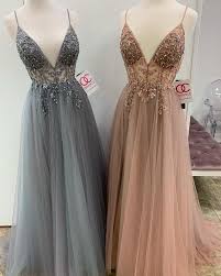 Perfect For Prom Or Any Formal Event Trendy Prom Dresses Sparkly Prom Dresses Grey Prom Dress