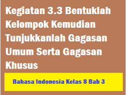 Perhatikanlah kedua teks di bawah ini! Kegiatan 3 3 Bentuklah Kelompok Kemudian Tunjukkanlah Gagasan Umum Serta Gagasan Khusus Operator Sekolah
