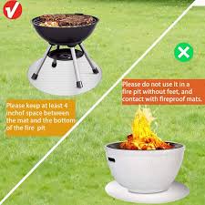 That, in turn, can result in an ugly appearance or even structural weakness. Buy Tevigo Fireproof Mat 38 Inches Fire Pit Mat Round Under Grill Splatter Matfire Pit High Temp Mat Bonfires Lawn Patio Deck Defender Under Grill Mat Bbq Mat Heat Shield Fire Resistant Pad